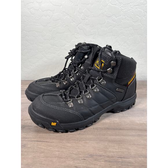 Caterpillar Men Threshold Waterproof Steel Toe Work Black Boot‎ Size 7.5 main image 7